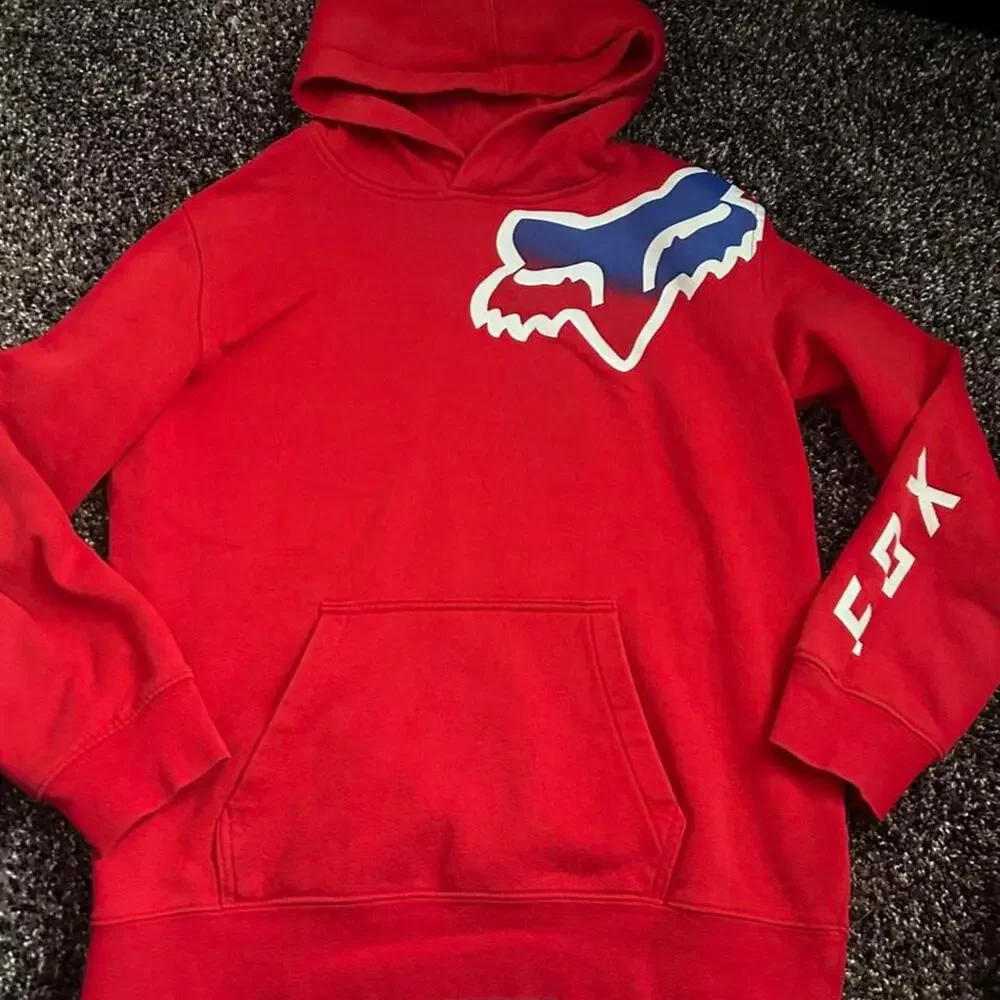 Red fox racing hoodie with